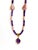Artisan Amethyst Pendant Necklace With Genuine Argentine Rhodochrosite and Gilded Accents For Sale - Image 16 of 18