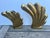 Art Deco 1980s Dolbi Cashier Cast Brass Vases -a Pair For Sale - Image 3 of 12