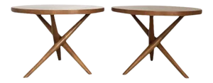 Medellin Mid-Century Modern Side Tables - a Pair