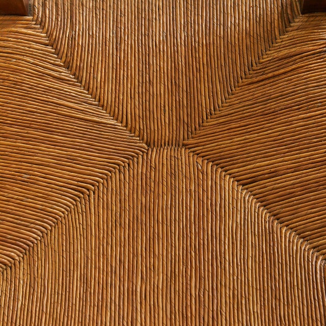 French Wood + Rush Armchair in Manner of Charlotte Perriand, 1940s For Sale - Image 17 of 18