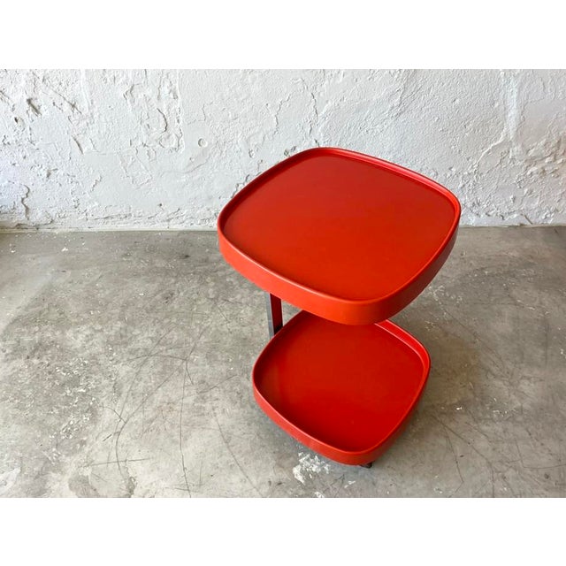 Side Table with Wheels, 1960s For Sale - Image 4 of 5