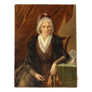 Portrait of a Noblewoman, 1800s, Oil Painting For Sale