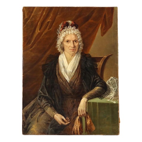 Portrait of a Noblewoman, 1800s, Oil Painting For Sale