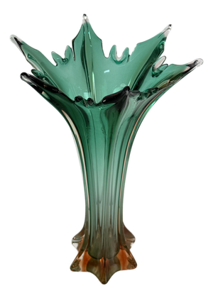 Large Vintage Murano Glass Vase, 1940s