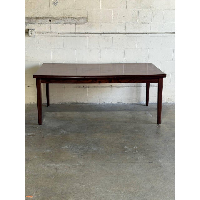 Mid-Century Modern Skovby Mobelfabrik Rosewood Extendable Dining Table Denmark Mid-Century Modern 1970s For Sale - Image 3 of 12