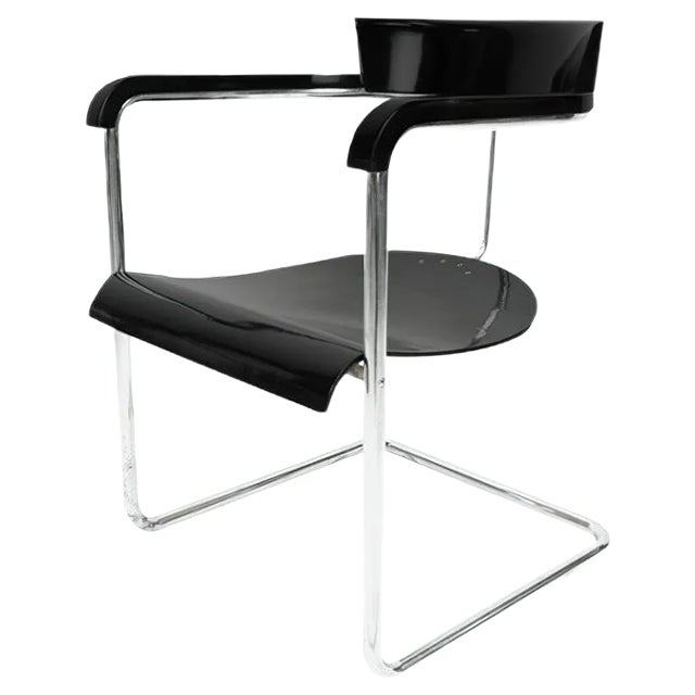 Bauhaus H-128 Cantilever Armchair by Jindrich Halabala, 1930s For Sale