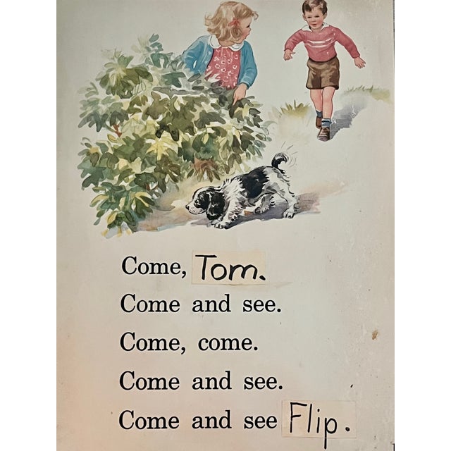 Vintage Framed Children’s Storybook Prints – Set of 4 Whimsical Nursery Illustrations For Sale - Image 17 of 18