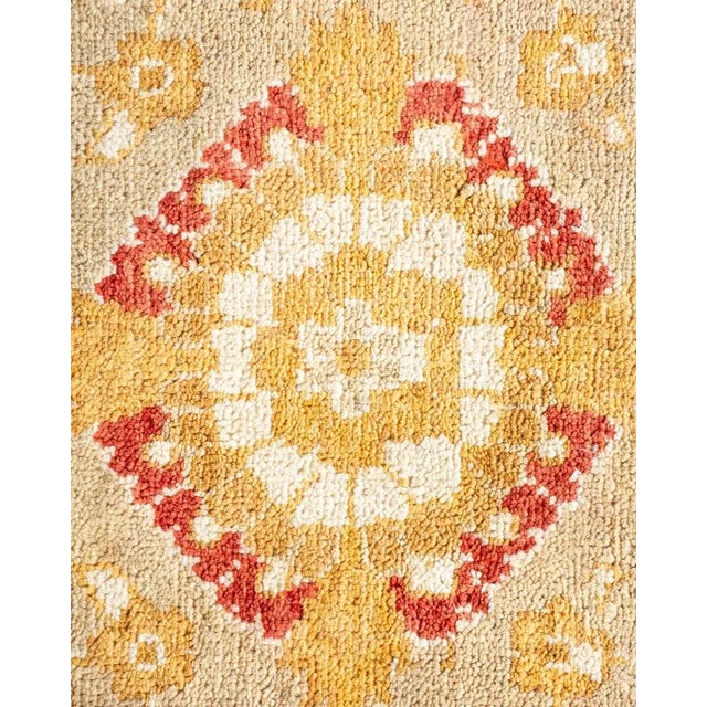Traditional Eclectic, One-of-a-Kind Hand-Knotted Area Rug in Ivory, 9' 1" x 9' 8" For Sale - Image 3 of 8