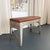 Industrial 1940s Custom Industrial Brushed Steel and Leather Bench For Sale - Image 3 of 9