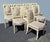 French 8 Vintage French Louis XV Gustavian White Chippendale Carved Chairs or 6 Chairs For Sale - Image 3 of 16
