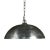 Industrial Nickel Dome Pendant Light For Sale - Image 4 of 4