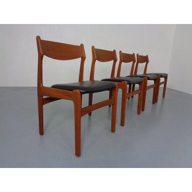 Teak Dining Chairs by Erik Buch for Od Møbler, Denmark, 1960s, Set of 4 For Sale - Image 12 of 12
