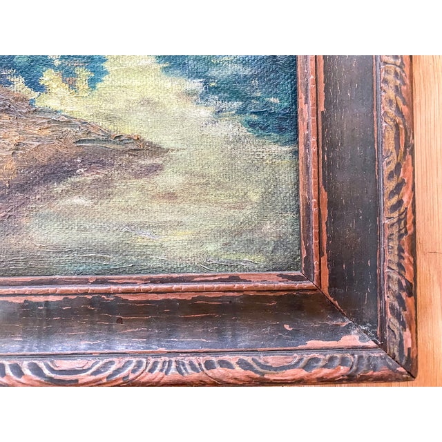 Early 1900s Framed Virginia River Scene by Emerging African American Artist For Sale - Image 4 of 7