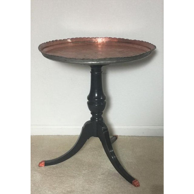 Vintage Queen Anne Copper Top Round Table Chairish
