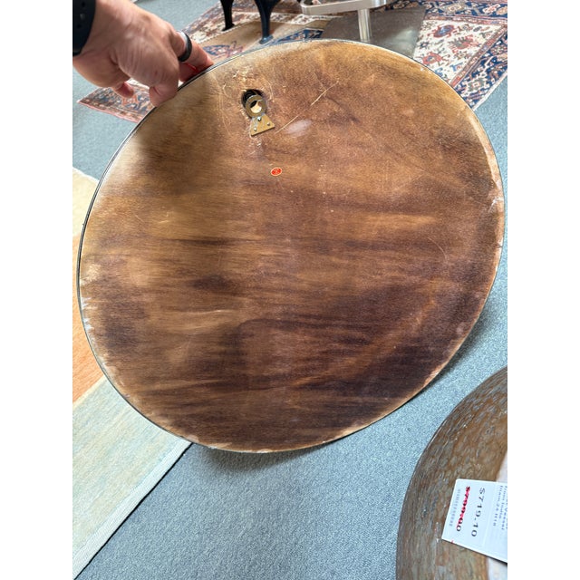 Art Nouveau Brass Wall Mirror With Scallop Shells For Sale In San Francisco - Image 6 of 12