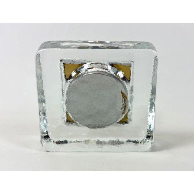 Postmodern Crystal Wiesenthalhutte Table Clock, 1980s For Sale - Image 6 of 8