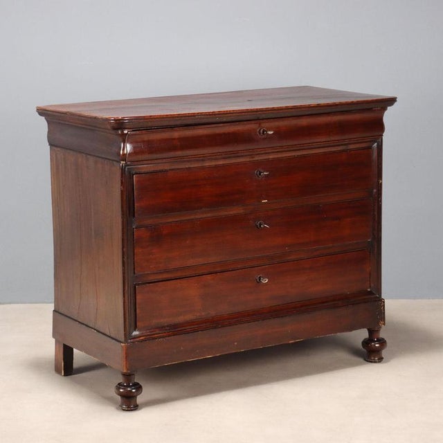 Louis Philippe Chest of Drawers in Walnut For Sale - Image 12 of 12