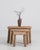 Set Of Three Oak Brutalist Nesting Tables For Sale - Image 4 of 9