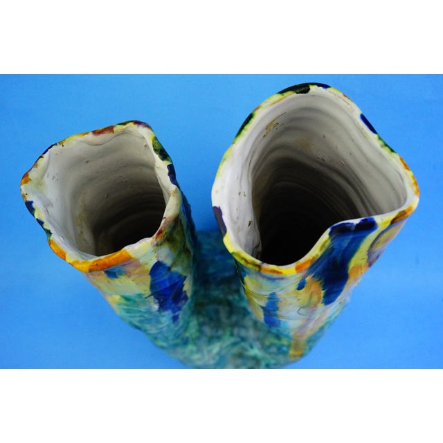 20th Century Ceramic Vase by G EC Amalfi, Gestione Esercizio Ceramiche attributed to Gambone, 1950s For Sale - Image 14 of 18