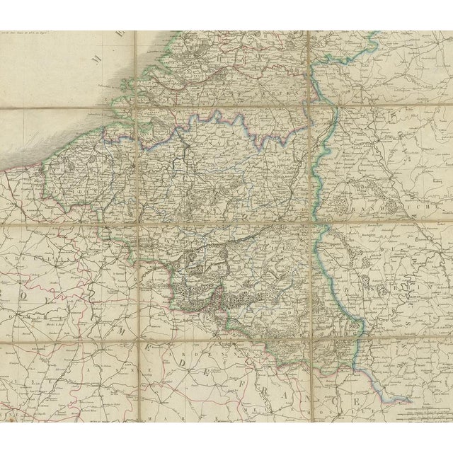 Antique Map of the Netherlands and Belgium by Hérisson, 1829 For Sale - Image 4 of 5