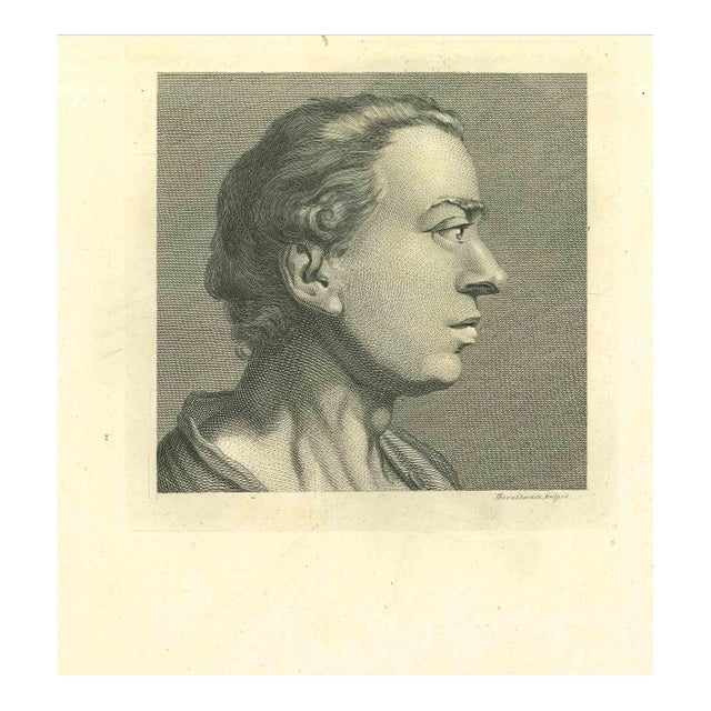 John Thornthwaite, Portrait of a Man, Etching, 1810 For Sale