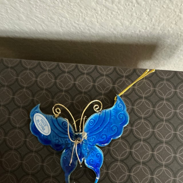 Paint Boho Enamel Insect Wall Pair For Sale - Image 7 of 8
