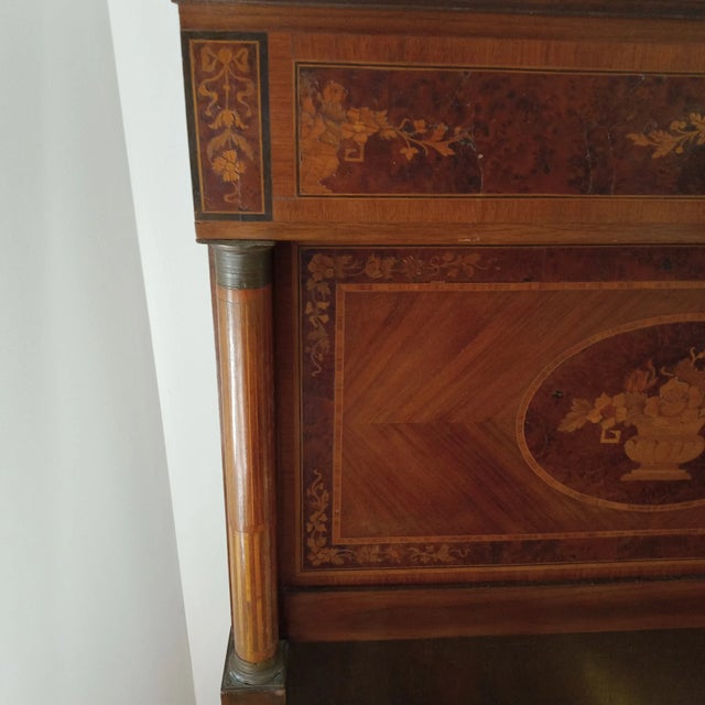 French Empire Marquetry Headboards a Pair For Sale - Image 3 of 5