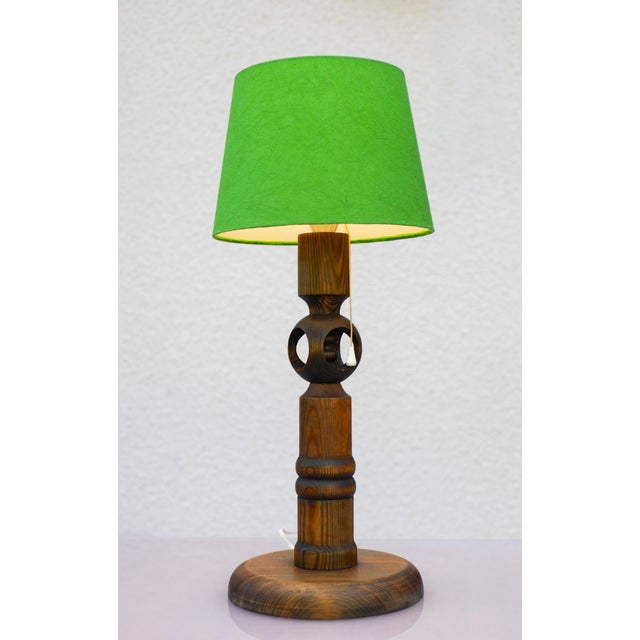 Large Pine Table Lamp by Uno & Östen Kristiansson for Luxus, Sweden For Sale - Image 13 of 14