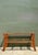 Brown Vintage Pencil Reed and Glass Console Table For Sale - Image 8 of 16