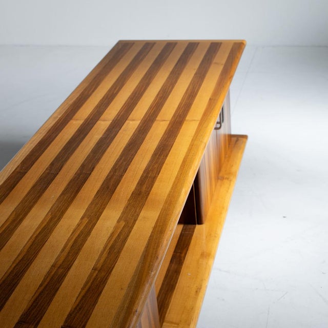 Italian Lowboard in Wood, 1970s For Sale - Image 5 of 12