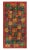 1960s Vintage Zeki Müren Runner in Red, Multicolor Mid-Century Modern Pattern For Sale In New York - Image 6 of 6