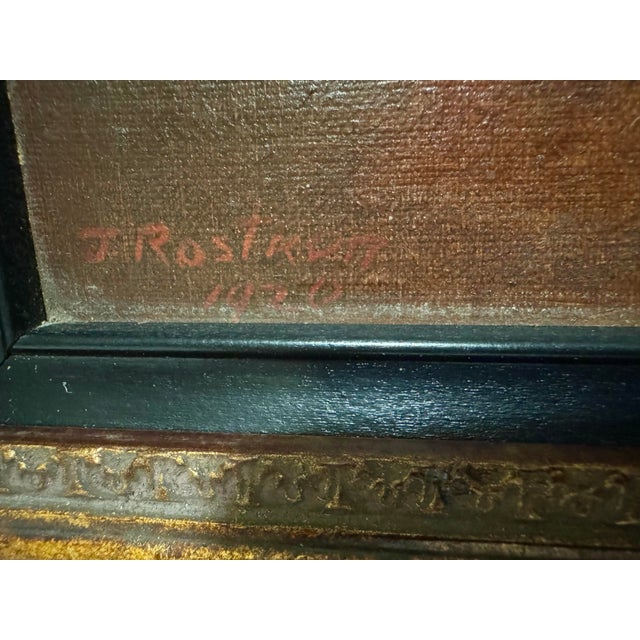 Wonderful antique painting. Roses are vibrant with beautiful framing. A classic look for grouping or placed by itself in...