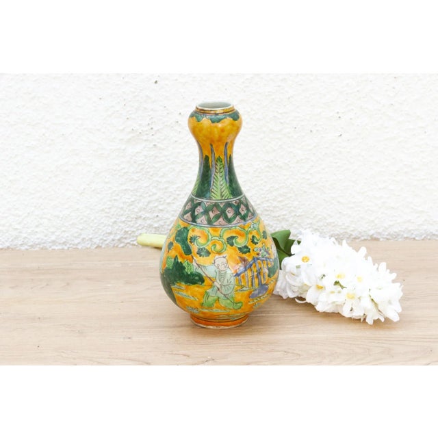 Antique Chinese Famille Rose Vase For Sale - Image 9 of 9