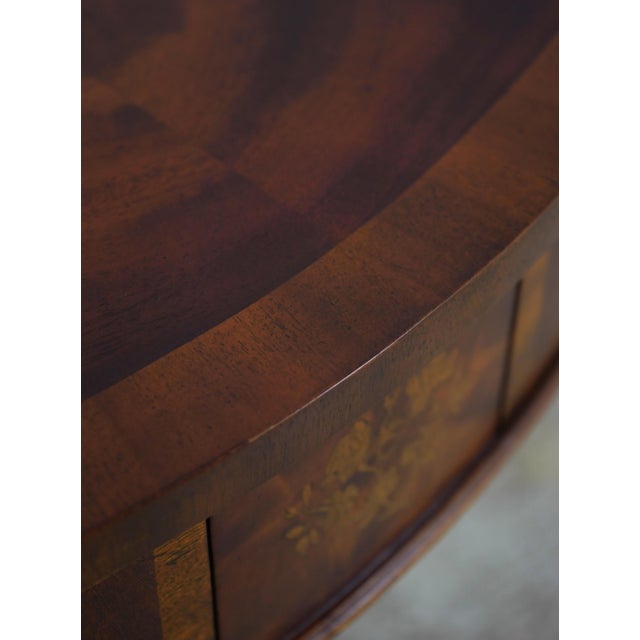 Maitland Smith 2 Drawer Mahogany Console Table For Sale - Image 9 of 18