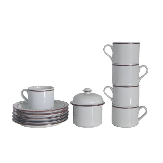 1970s Vintage Dansk Bistro Christianshavn Brown Coffee Set, 12 Pieces For Sale - Image 5 of 9
