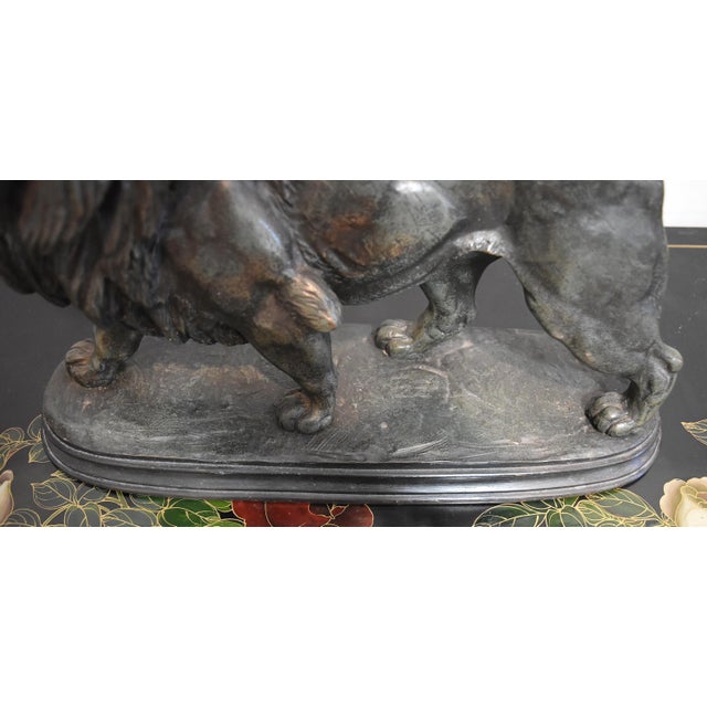 Late 19th Century French Bronze Sculpture of a Lion by Paul Édouard Delabrierre For Sale - Image 13 of 17