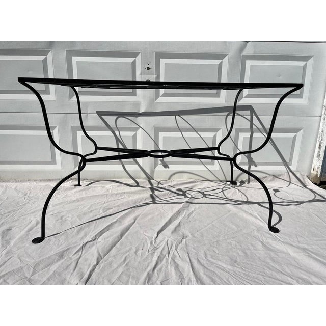 Mid 20th Century Vintage Salterini Style Petit Outdoor Dining Table For Sale - Image 5 of 9