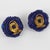 1960s Monique Vedie, Line Vautrin Student Talosel Resin Jeweled Blue Clip Earrings For Sale - Image 5 of 6