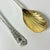 Vintage Hollywood Regency Art Deco Boho Chic Etched Plated Stainless Salad Utensils - A Pair For Sale - Image 6 of 12