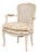 Louis XV Style Cane Paneled Back Fauteuil For Sale