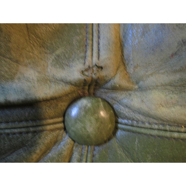 Vintage Danish Lounge Chair in Distressed Leather by Svend Skipper Circa 1970 For Sale - Image 12 of 14