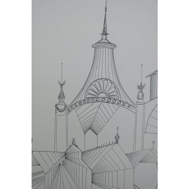 Modern Saul Steinberg, Gare de Milan, Lithograph For Sale - Image 3 of 7