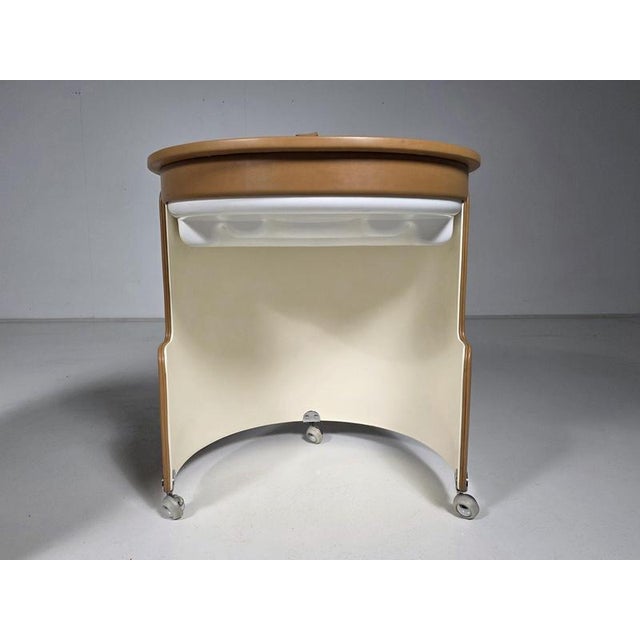 Animal Skin Dilly Dally Vanity Set by Luigi Massoni for Poltrona Frau, 1960s, Set of 2 For Sale - Image 7 of 10