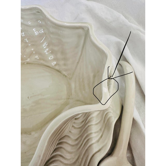 Fitz & Floyd "Shell" Soup Tureen W/Lid, Laddle, & Underplate a Set For Sale - Image 11 of 12