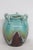 Ceramic Pottery Vase Turquoise Celadon Drip Crackle Glaze 5 Handled Jug 4861b For Sale - Image 10 of 11