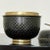 Vintage Cloisonné Lidded Box in Acorn Form – Black & Gold With Turquoise Enamel Interior For Sale In Miami - Image 6 of 12