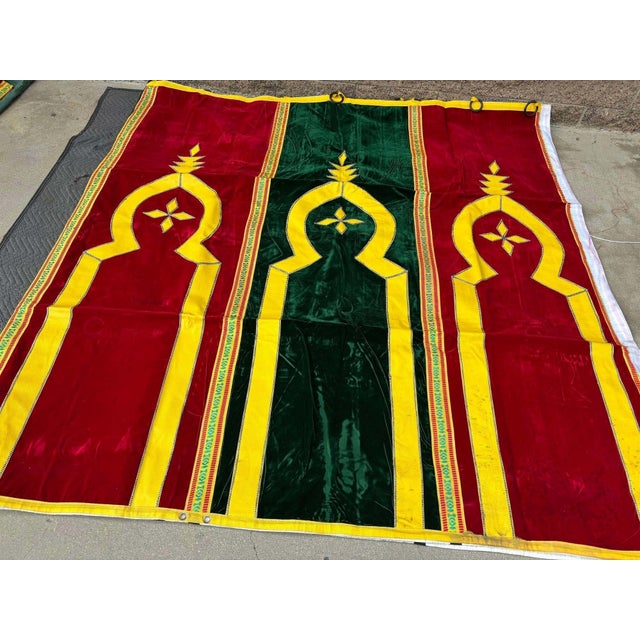 Hand-Crafted Moroccan Caidale Tent by Berber Tribes, 20 ft x 40 ft For Sale - Image 10 of 13