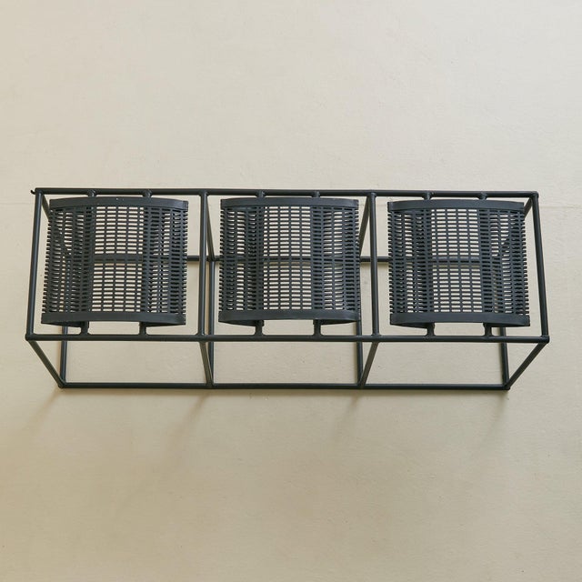 Vintage Swiss Black Lacquered Bench in the Manner of Mario Botta For Sale - Image 9 of 18