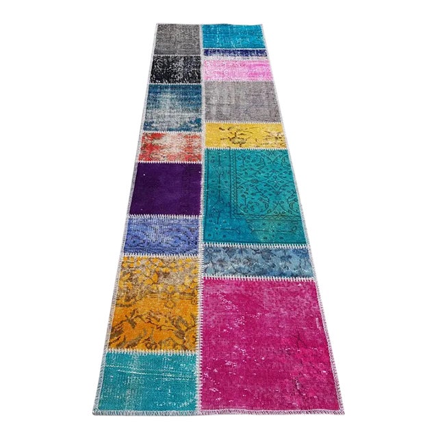 Ethnic Vintage Oushak Runner For Sale