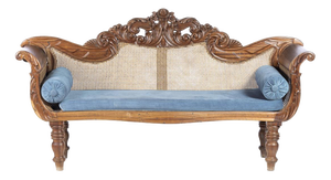Romantic Sofa in Rosewood, 19th Century